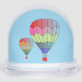 Snow Globe - Striped Hot Air Balloons (Arrière)