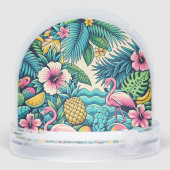 Snow globe tropical sneeuwbol (Achterkant)