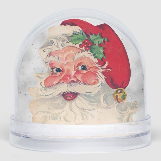 Snow Globe Vintage Père Noël Joyeux Noël (Avant)