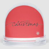 Snow Globe Vintage Santa Merry Christmas (Arrière)