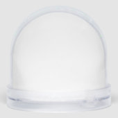 Snow Globe Wedding Table Numbers Winter Theme (Arrière)
