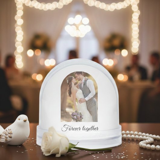 Snow Globe Wedding Table Numbers Winter Theme