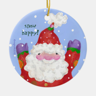 Snow Happy Photo-Ornament Keramisch Ornament