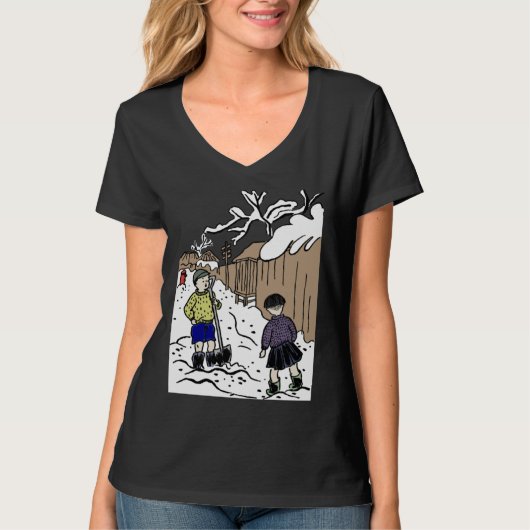 Snow in Japan T-shirt (Voorkant)