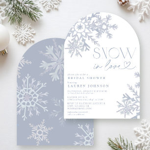 Snow In Love Snowflake Winter Vrijgezellenfeest Kaart