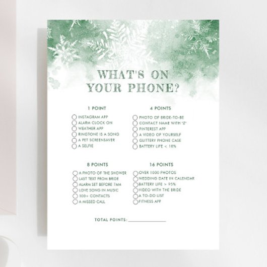 Snow in Love What On Your Phone Vrijgezellenfeest