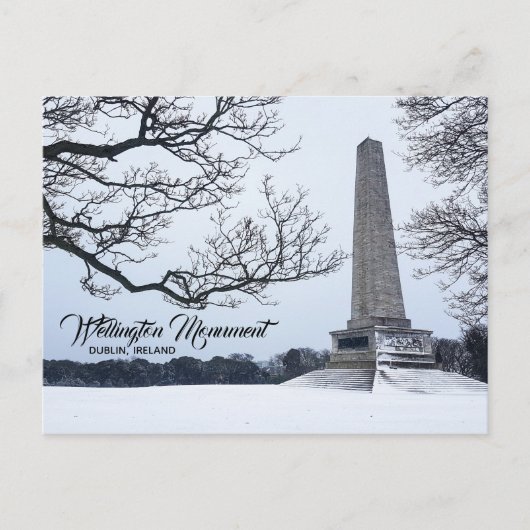 Snow in Phoenix Park, Dublin, Ierland Briefkaart (Voorkant)