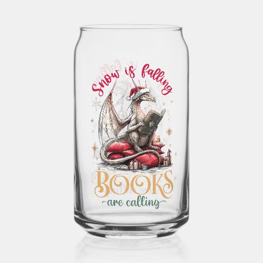 Snow Is Falling, Books Are Calling Blikvorm Glas (Voorkant)
