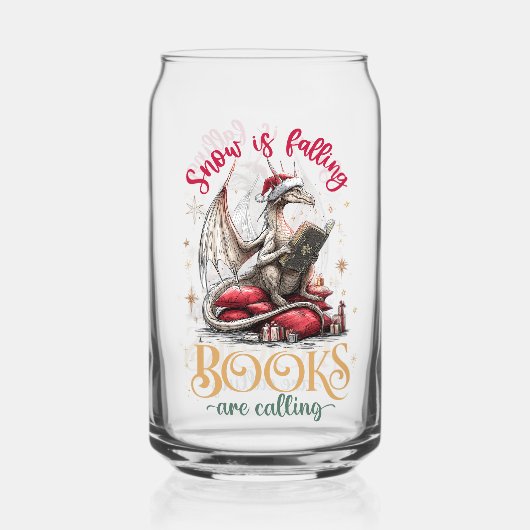 Snow Is Falling, Books Are Calling Blikvorm Glas (Achterkant)