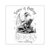 Snow Is Falling, Books Are Calling Rubberstempel (Afrduk)