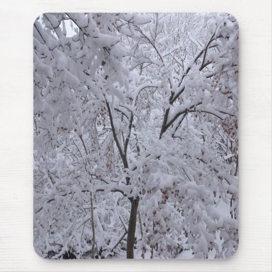 Snow-Laden Trees Muismat (Voorkant)