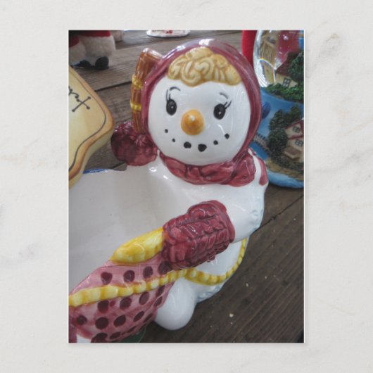 Snow Lady Briefkaart (Voorkant)