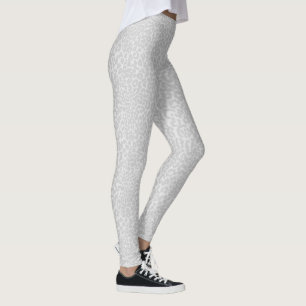 Snow Leopard Animal Print Leggings