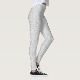 Snow Leopard Animal Print Leggings