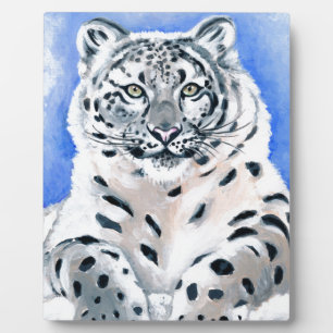 Snow Leopard Art Fotoplaat