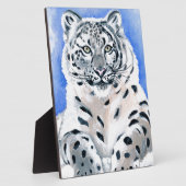 Snow Leopard Art Fotoplaat (Zijkant)