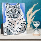 Snow Leopard Art Fotoplaat (Zijkant)