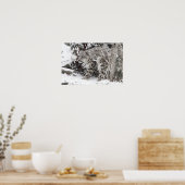 Snow Leopard Brothers Walking Poster (Keuken)