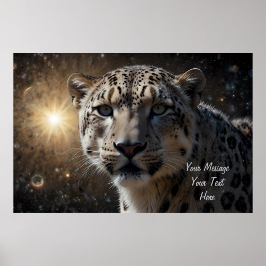 Snow Leopard Celestial Guardian Poster (Voorkant)