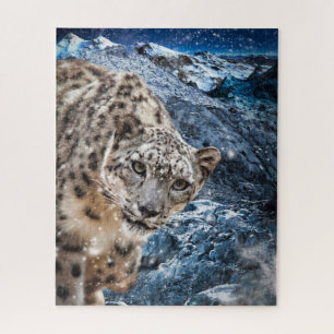 SNOW LEOPARD CLOUD WALKER JIGSAW PUZZLE LEGPUZZEL