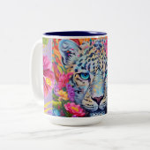 Snow Leopard Coffee Mok (Voorkant links)