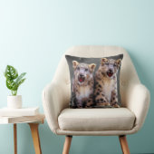 Snow Leopard Cubs Kussen (Stoel)