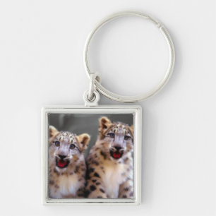 Snow Leopard Cubs Sleutelhanger