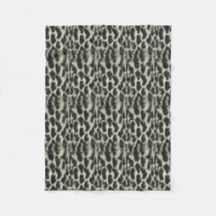 Snow Leopard Fleece Blanket