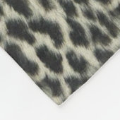 Snow Leopard Fleece Deken (Hoek)