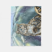 Snow Leopard Fleece Deken (Voorkant)