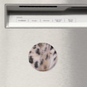Snow Leopard Fur Magneet (Insitu (Vaatwasser))