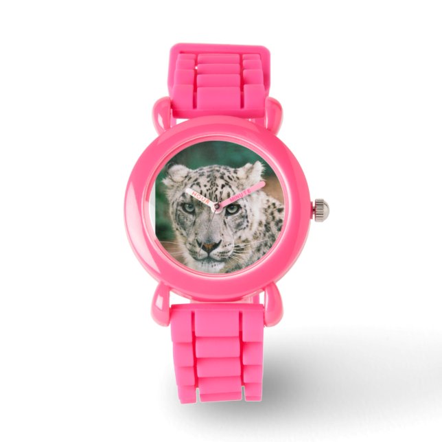 Snow Leopard Horloge (Voorkant)