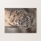 Snow Leopard Jigzaag Legpuzzel (Horizontaal)
