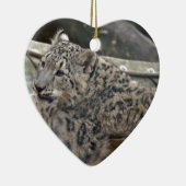 Snow Leopard Keramisch Ornament (Rechts)