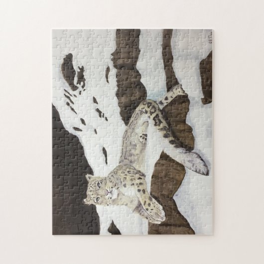 Snow Leopard Legpuzzel (Verticaal)