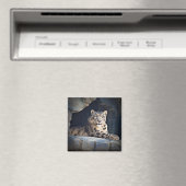 Snow Leopard Magneet (Insitu (Vaatwasser))
