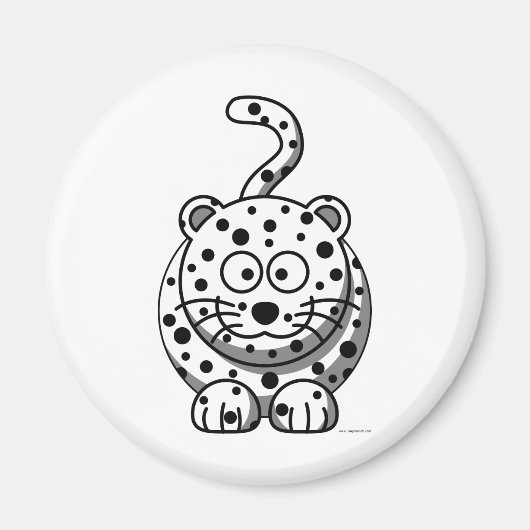Snow Leopard Magneet (Voorkant)