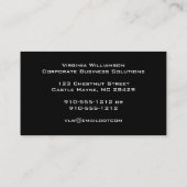 Snow Leopard Moderne Carte de visite professionnel (Dos)