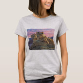 Snow Leopard moeder en welp - T-shirt (Voorkant)