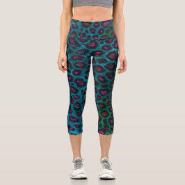 Snow Leopard Neon-Noir-patroon