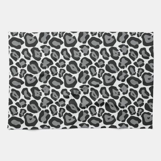 Snow Leopard Pattern Kitchen Towel Theedoek (Horizontaal)