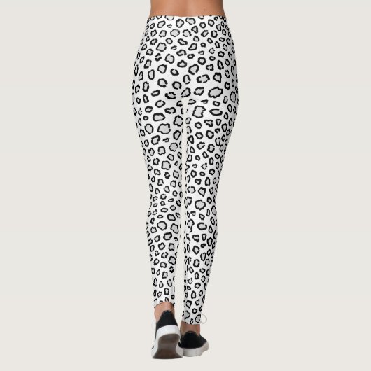 Snow Leopard Pattern Leggings (Achterkant)