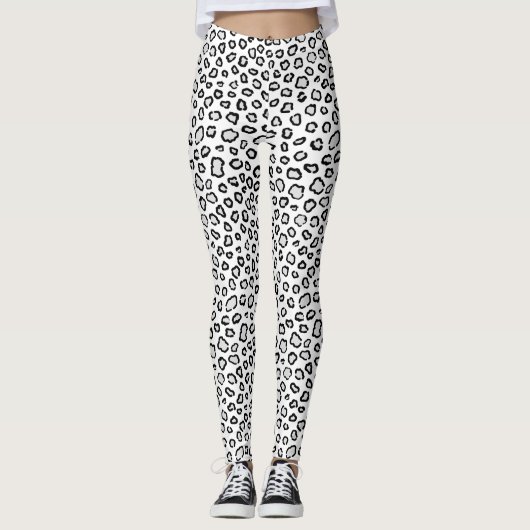 Snow Leopard Pattern Leggings (Voorkant)
