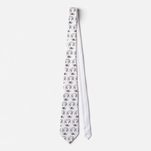 Snow Leopard Pattern Stropdas (Voorkant)