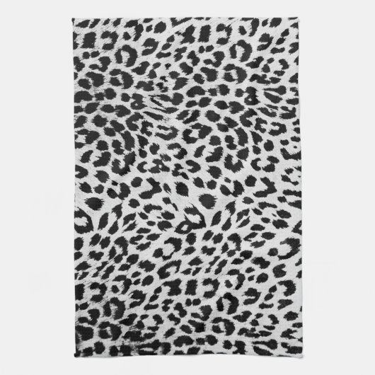 Snow Leopard Pattern Theedoek (Verticaal)