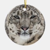 Snow Leopard Portrait Keramisch Ornament (Voorkant)
