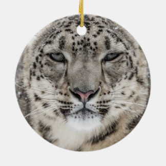 Snow Leopard Portrait Keramisch Ornament