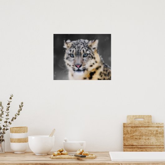 Snow Leopard Poster (Keuken)