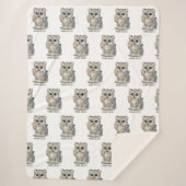 Snow leopard - Purr-ello Sherpa Deken (Voorkant)