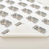 Snow leopard - Purr-ello Sherpa Deken (3/4)